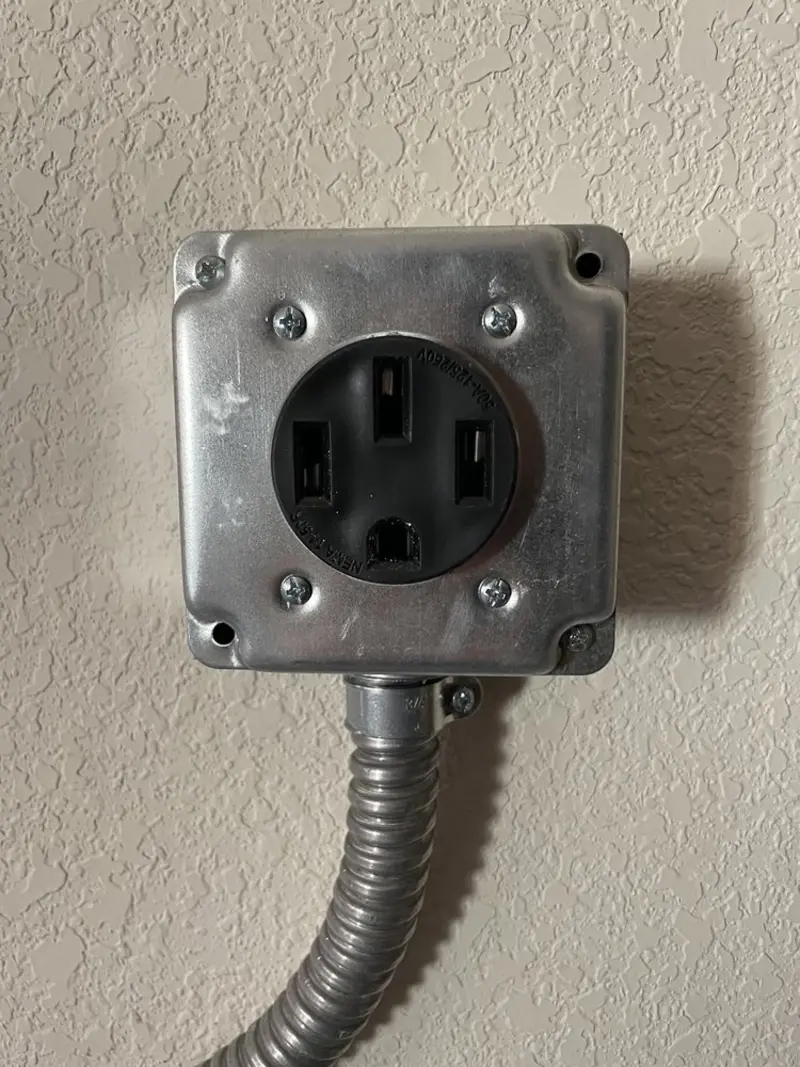 NEMA 14-50 outlet installed for Smart Home Electrical in Beebe